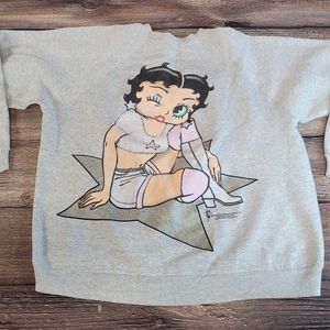Vintage 90s Betty Boop Sweat Shirt oversized Medium